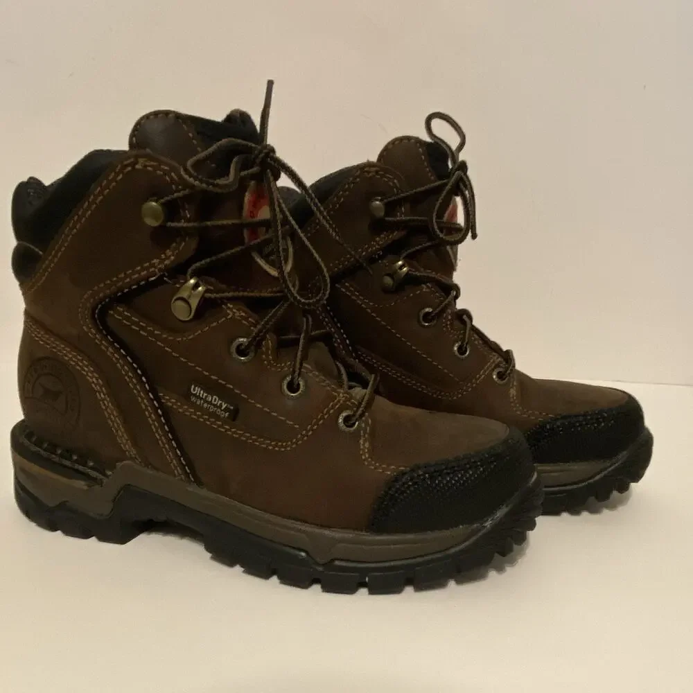 Red Wing Irish Setter 83200 Women’s 5B Steel Toe Waterproof Work Boots Vibram